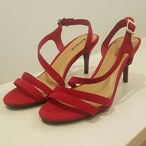 Sexy and simple Red Suede Sandals